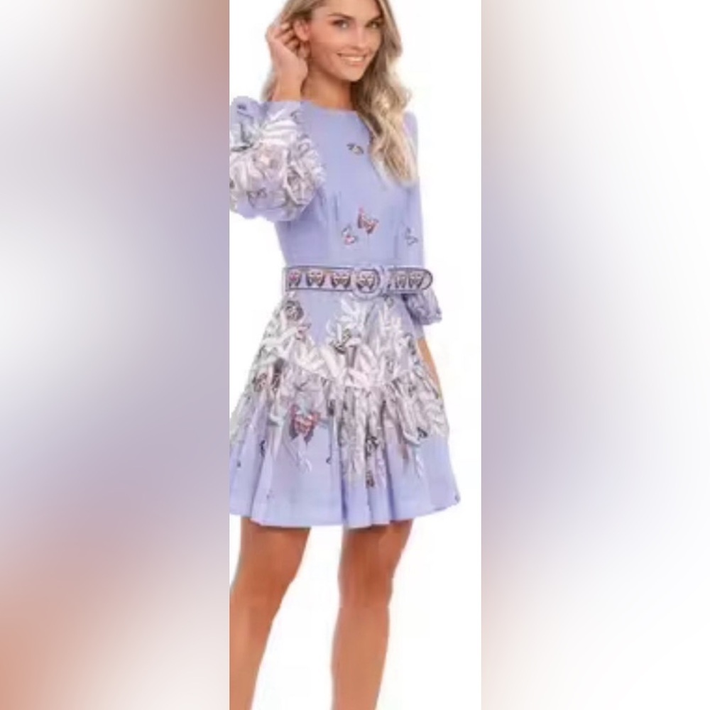 🦋Zimmermann Lilac Floral Linen Dress